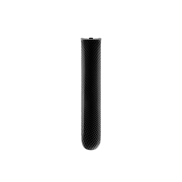 Close-up of Jet Black Augmented Pattern Ploom Aura front panel