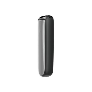 Side view of Ploom Aura front panel accessory in Lunar Silver color.