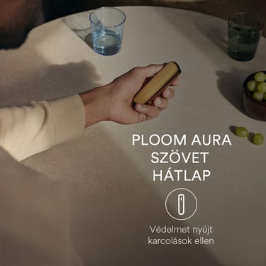 Ploom AURA hátlap Lunar Silver színben: fejezd ki magad különböző élénk színekkel.
