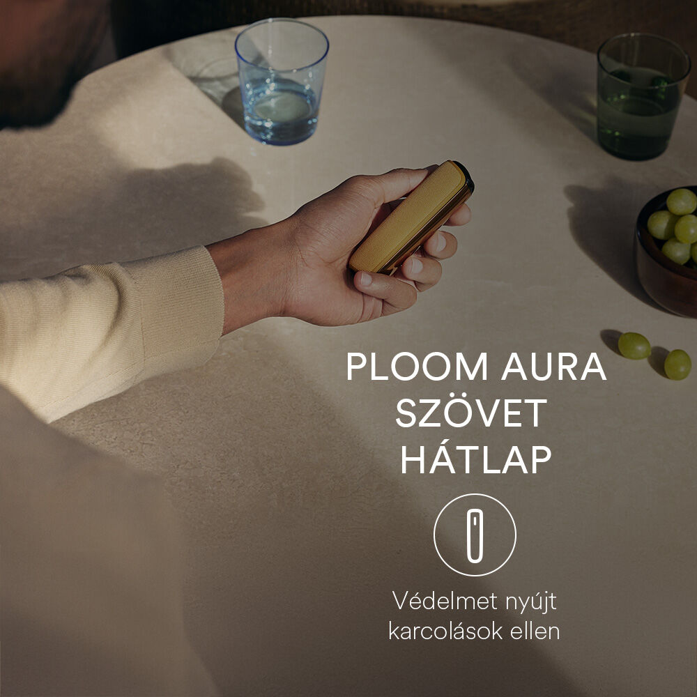 Ploom AURA hátlap Ocean Blue színben: fejezd ki magad különböző élénk színekkel.
