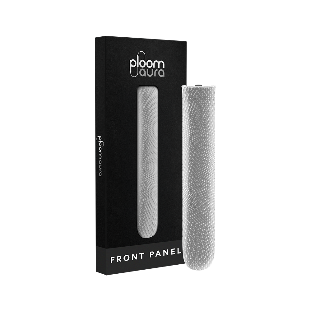 Ploom AURA Front Panel Lunar Silver Augmented Pattern pack