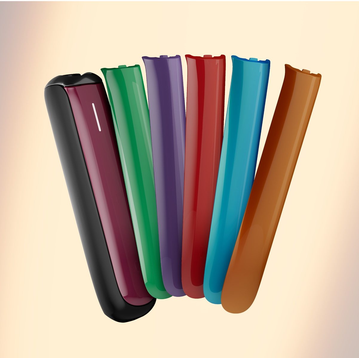 Ocean Blue front panel for Ploom AURA and other assorted front panel color variations.